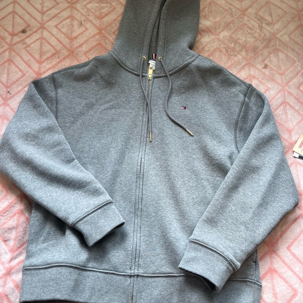 Gray Zip-Up Hoodie